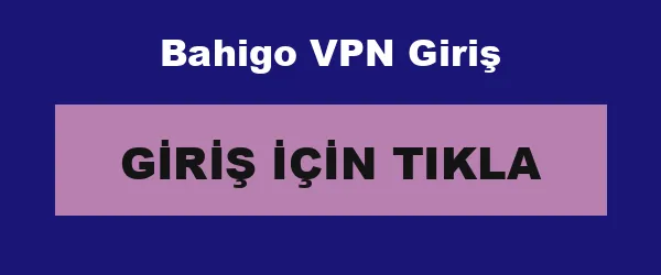 Bahigo VPN Giriş infografik